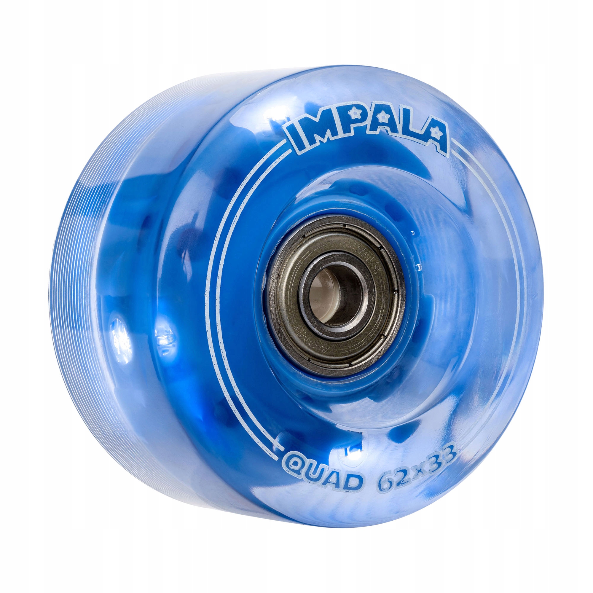 Kolečka pro kolečkové brusle Impala F Light Up Wheel 4 ks, modrá, 62 mm