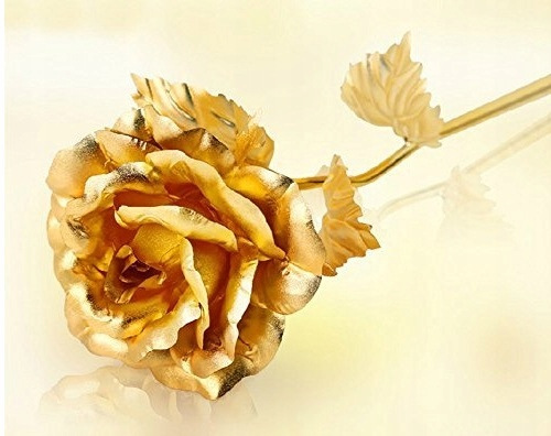 BŁYSZCZĄCA WIECZNA RÓŻA PREZENT NA OKAZJE DLA NIEJ Wysokość 25 cm