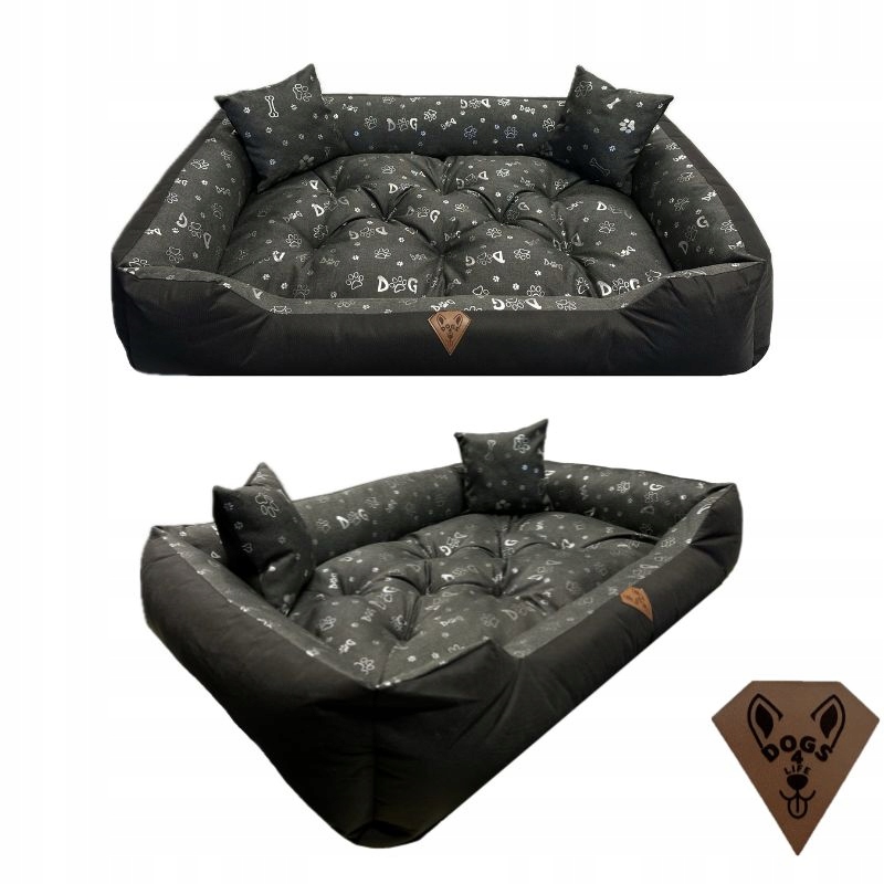 Legowisko 130x105 dla psa wodoodporne duże ozdobna grafika kanapa kojec