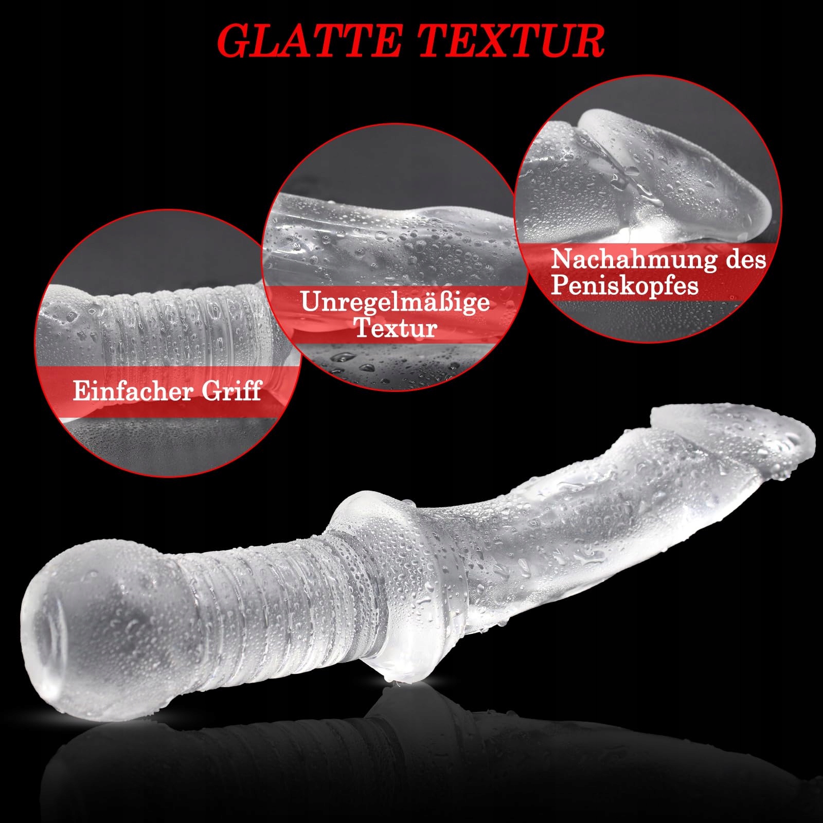 AMZII Dildo Analne Zabawki Dla Kobiet I Mężczyzn Z Uchwytem — miniatura 3