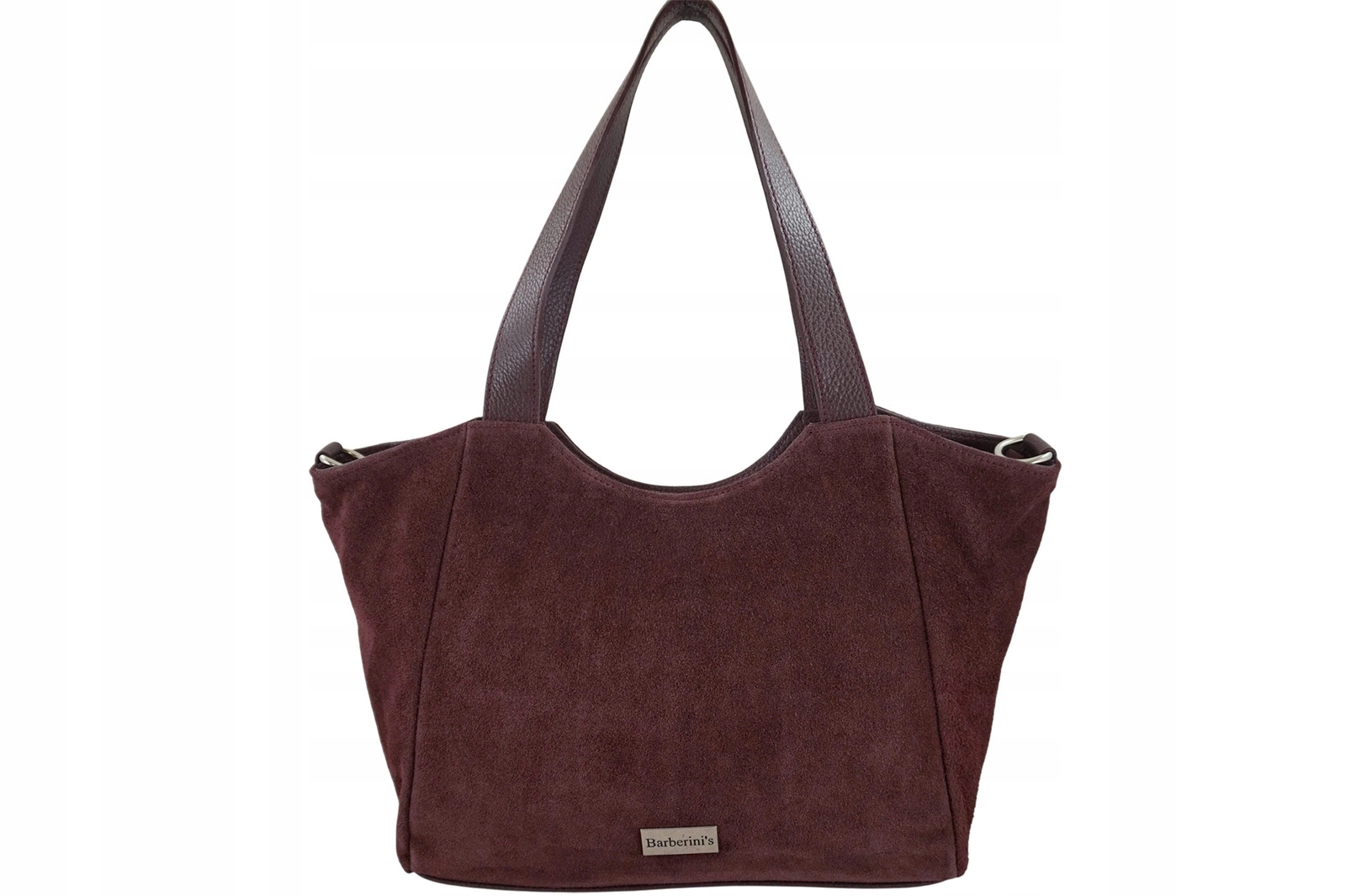 Dámská semišová kabelka typu vak Bordó