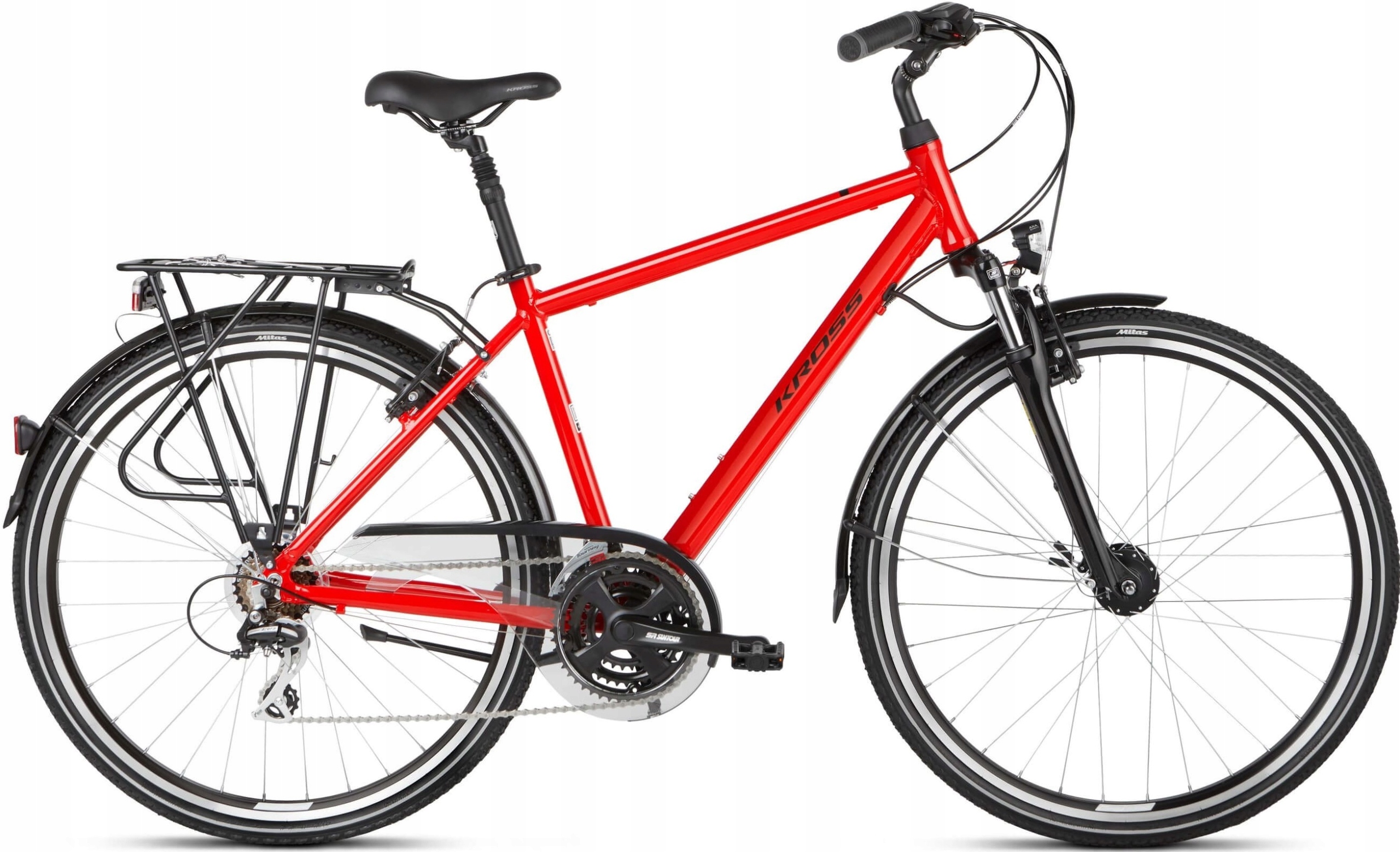 Rower trekkingowy Kross Trans 3.0 M rama 19 cali koło 28 " czerwony