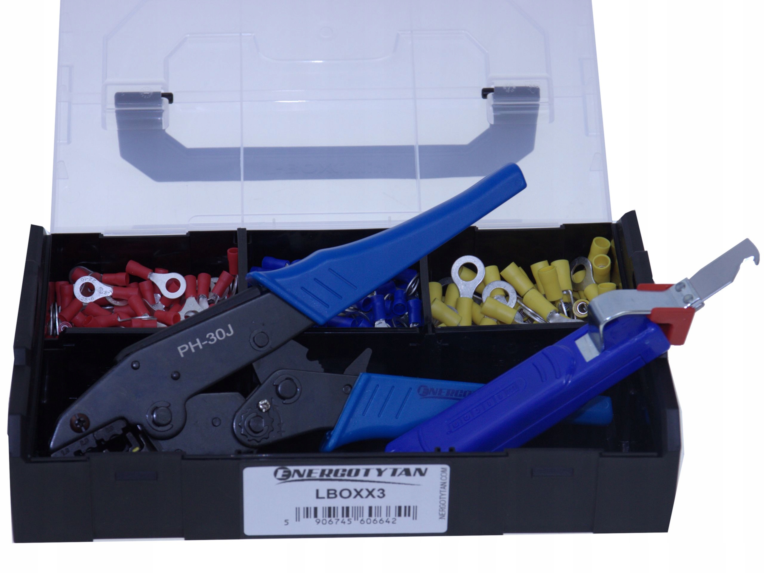 ZACISKARKA DO KOŃCÓWEK OCZKOWYCH + WEICON LBOXX3 Marka Energotytan