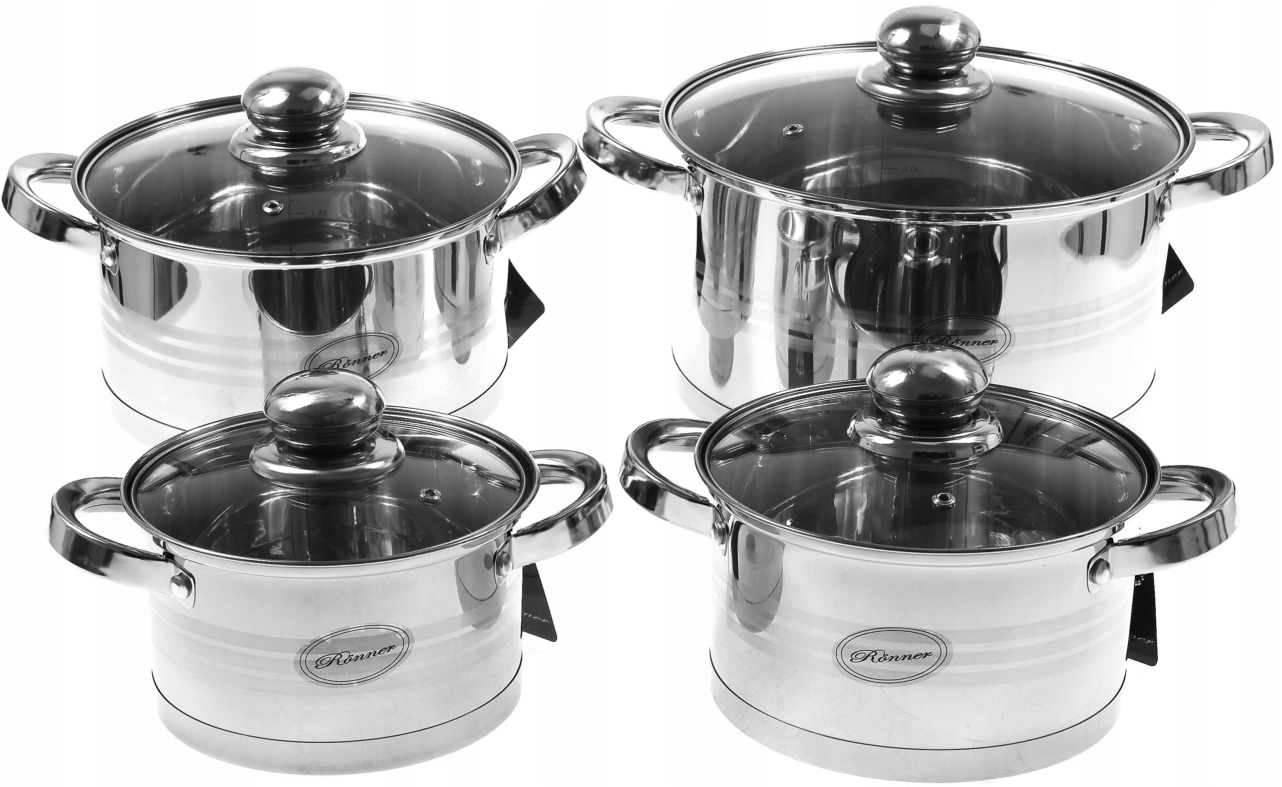 

Zestaw Garnków Komplet 8el. Gaenki Indukcja Proste