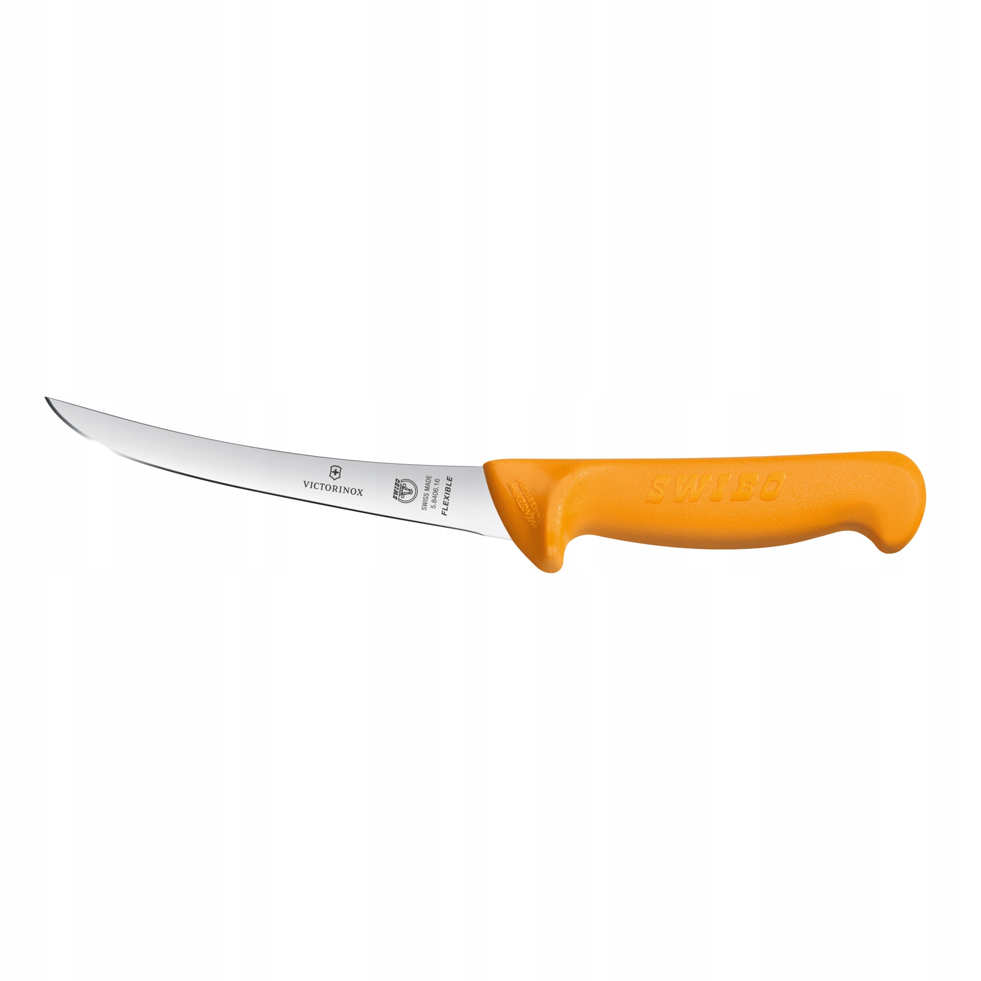 Nůž na porcování masa řeznický Victorinox Swibo 16 cm oranžový