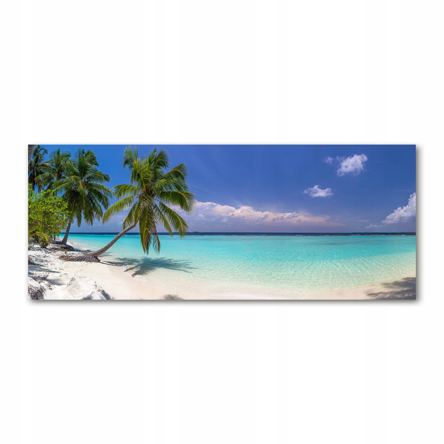 

Foto obraz akryl zdjęcie Panorama plaży 125x50 cm