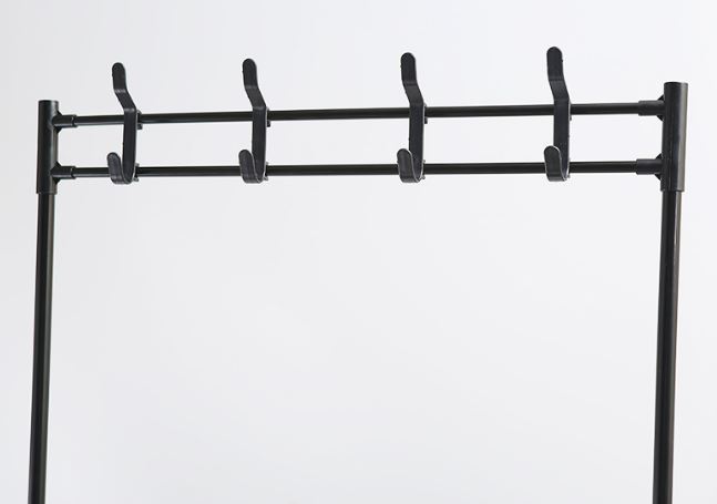 WIESZAK NA UBRANIA METALOWY STOJĄCY DUŻY PRZENOŚNY PÓŁKA STOJAK Wysokość mebla 183 cm