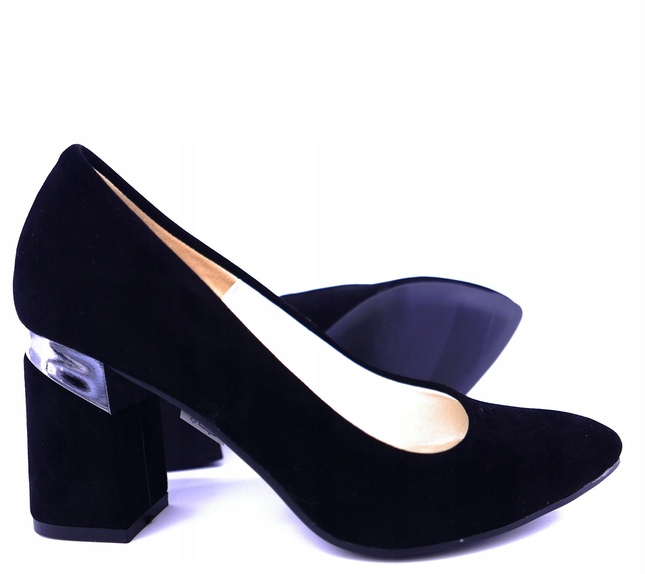 AGA BUT POLSKIE CZÓŁENKA CZARNE EKO ZAMSZ R36