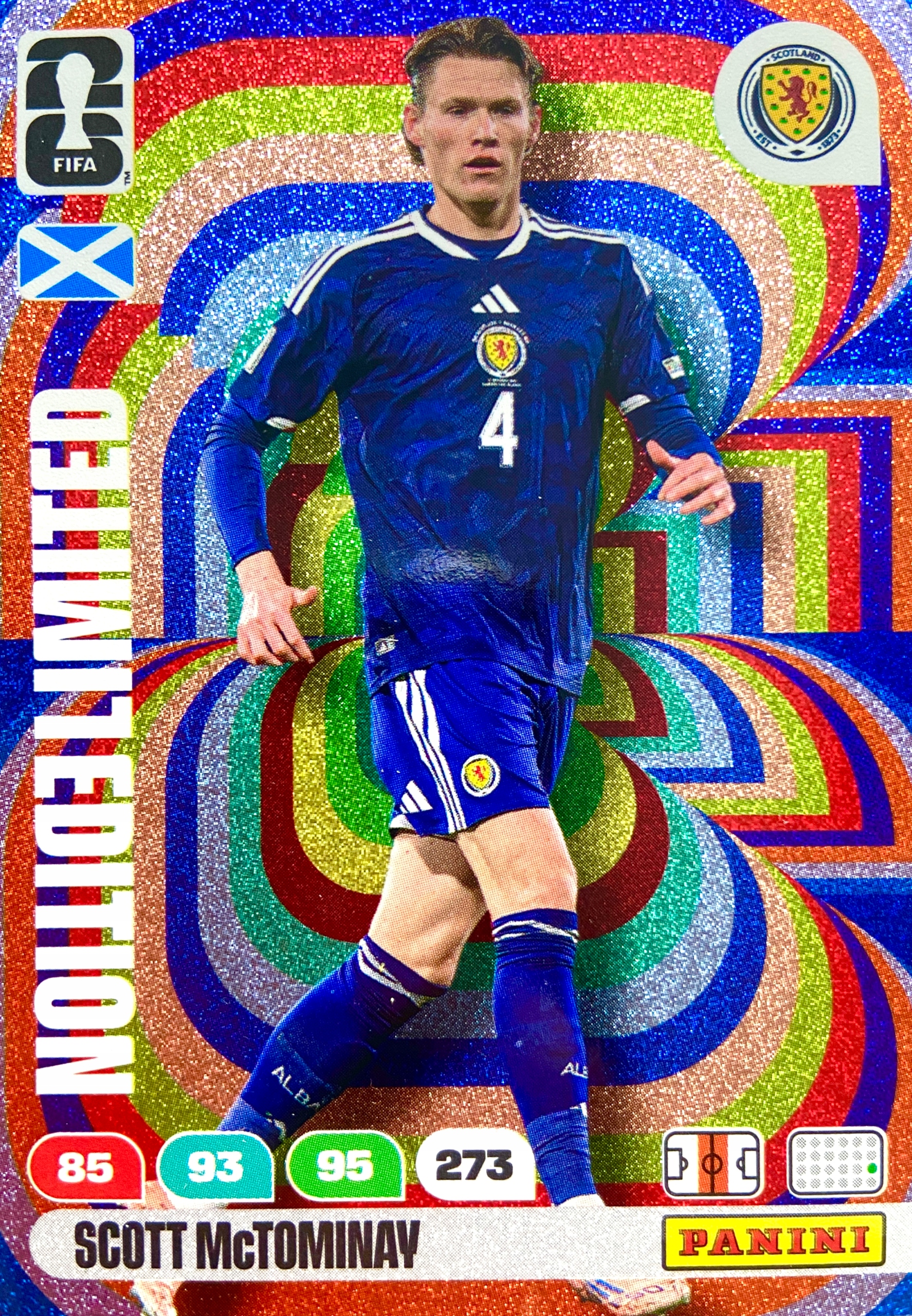 Panini Fifa World Cup 2026 karta piłkarska Limited Scott McTOMINAY Szkocja