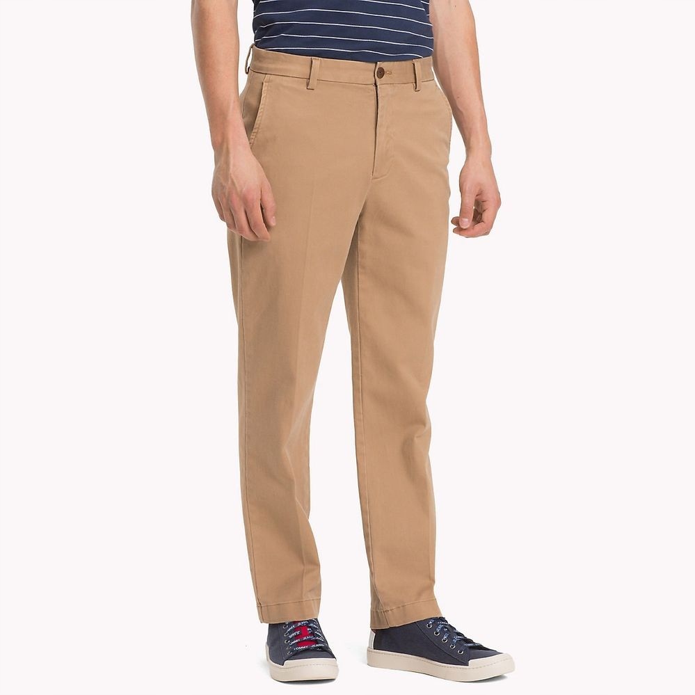 Tommy Hilfiger Světle Karamelové Džíny Chinos (33)