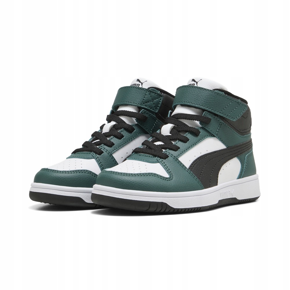 Buty dziecięce jesienne Puma Rebound Slam Mid Acps 40880105 wysokie 34