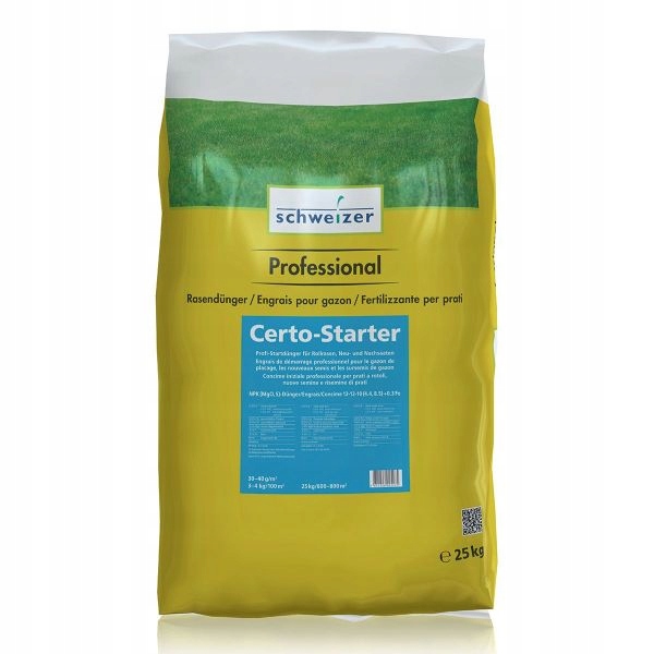 Nawóz Certo Starter Schweizer 25 kg/600-800 m2 (12-12-10)