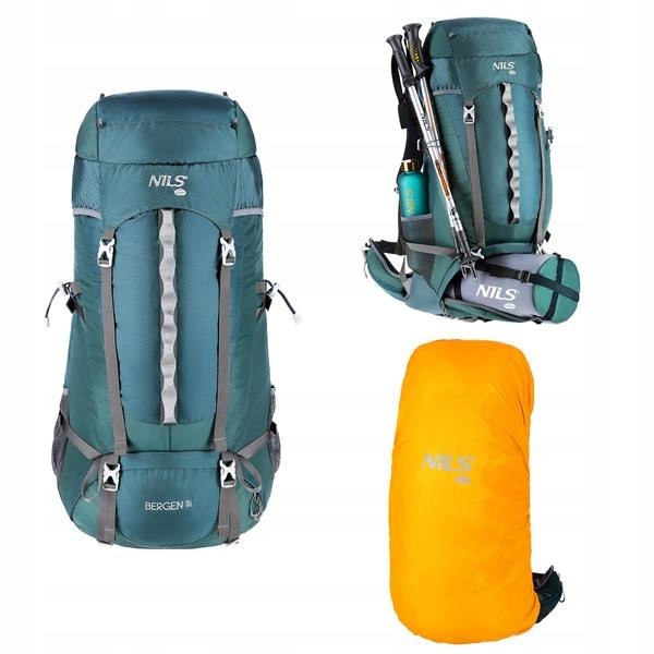 Turistický Batoh NC1949 Green Bergen 65L Nils Camp