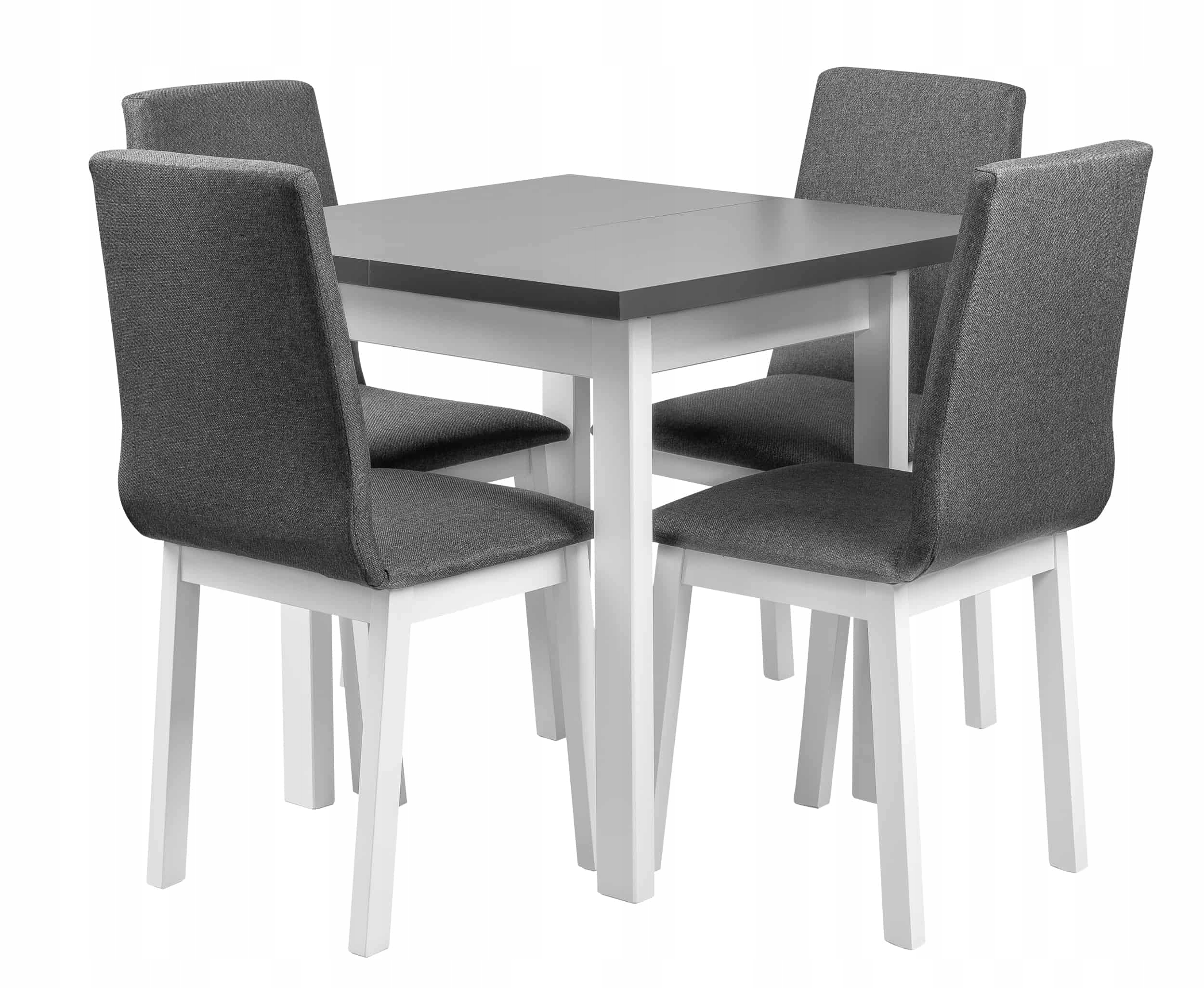 ZESTAW STÓŁ DO KUCHNI Z 4 KRZESŁAMI L002-4 GRAFIT Stan opakowania oryginalne