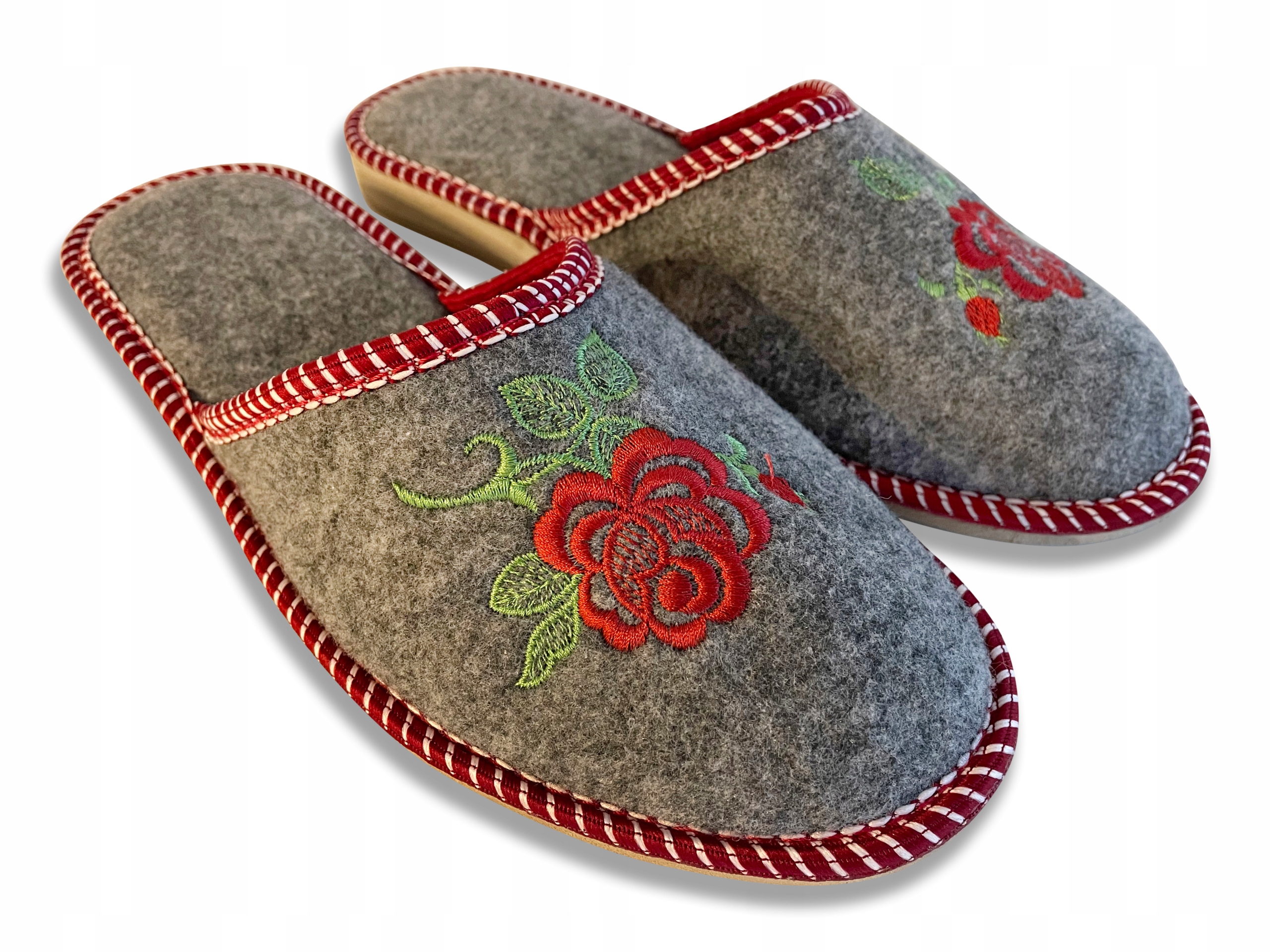 

Pantofle Damskie Filcowe,Domowe Kapcie Laczki r.36