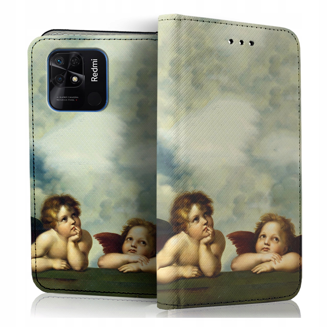 Etui Z Klapką Na Telefon Xiaomi Redmi 10C Case Pokrowiec Szybka Szkiełko