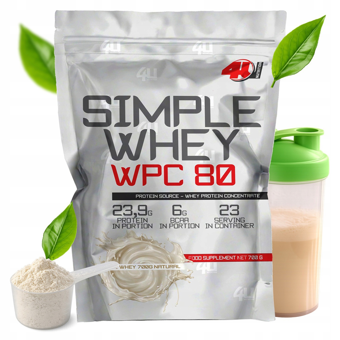 Protein Přírodní Bílkovina bez chuti bez sukralózy Wpc 80