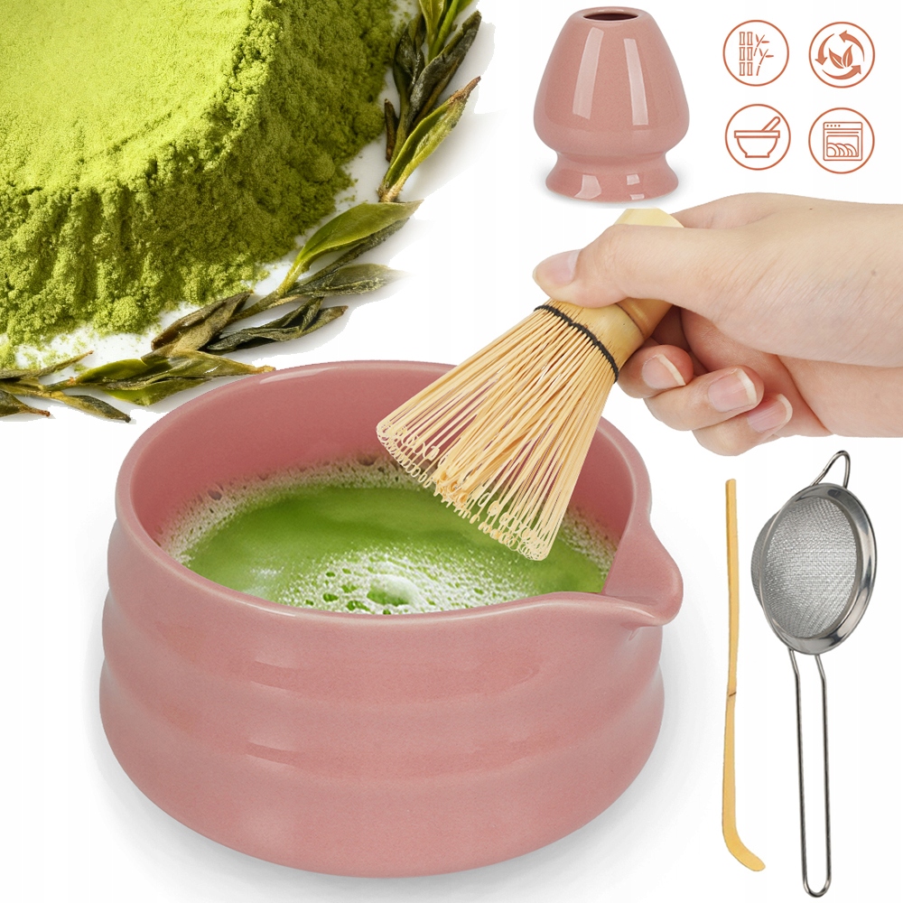 5-DÍLNÁ Sada Matcha Set S Matcha Lžící Miska Matcha Tea Set