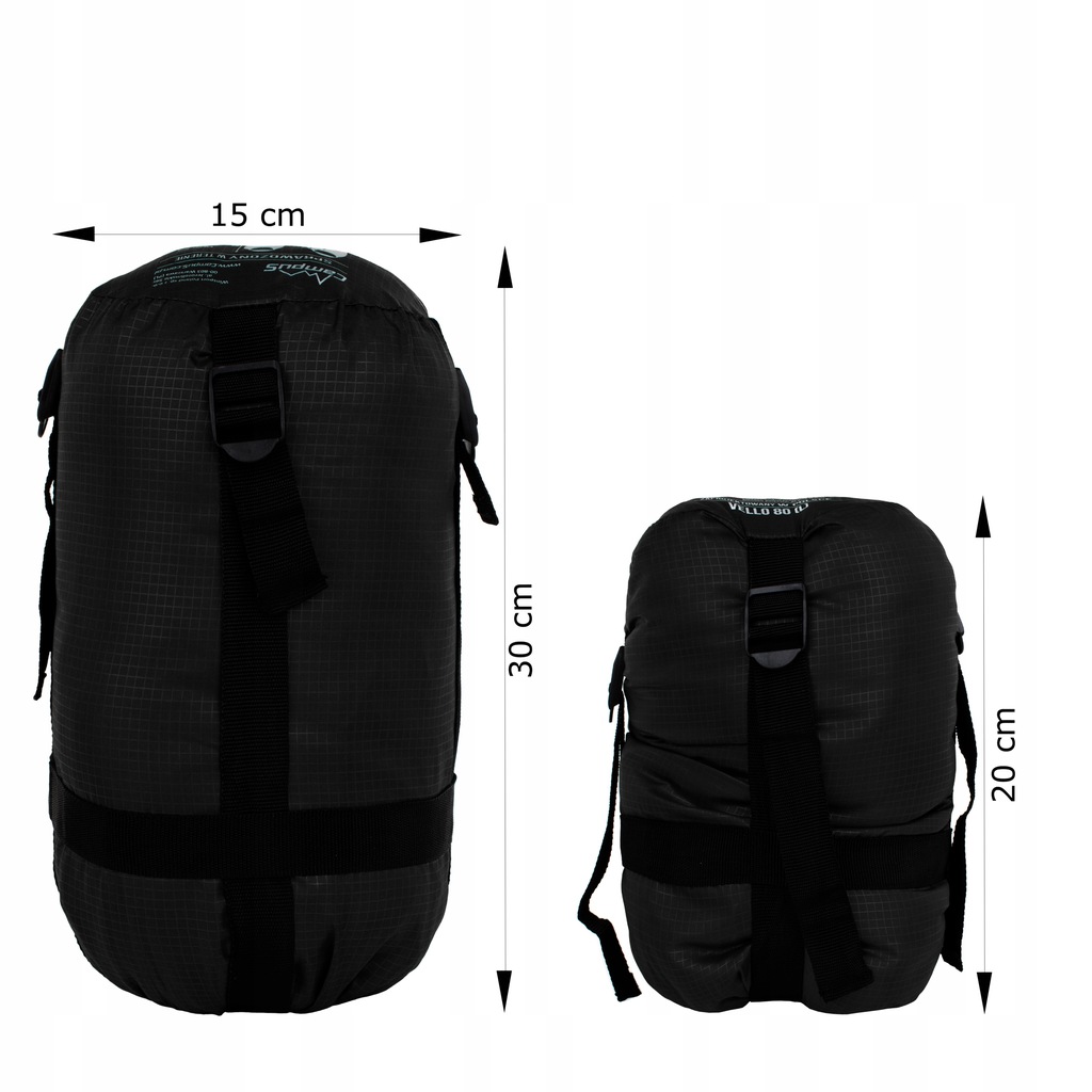 CAMPUS LEKKI ŚPIWÓR VELLO 80 MUMIA - 0,74kg - R Długość 220 cm