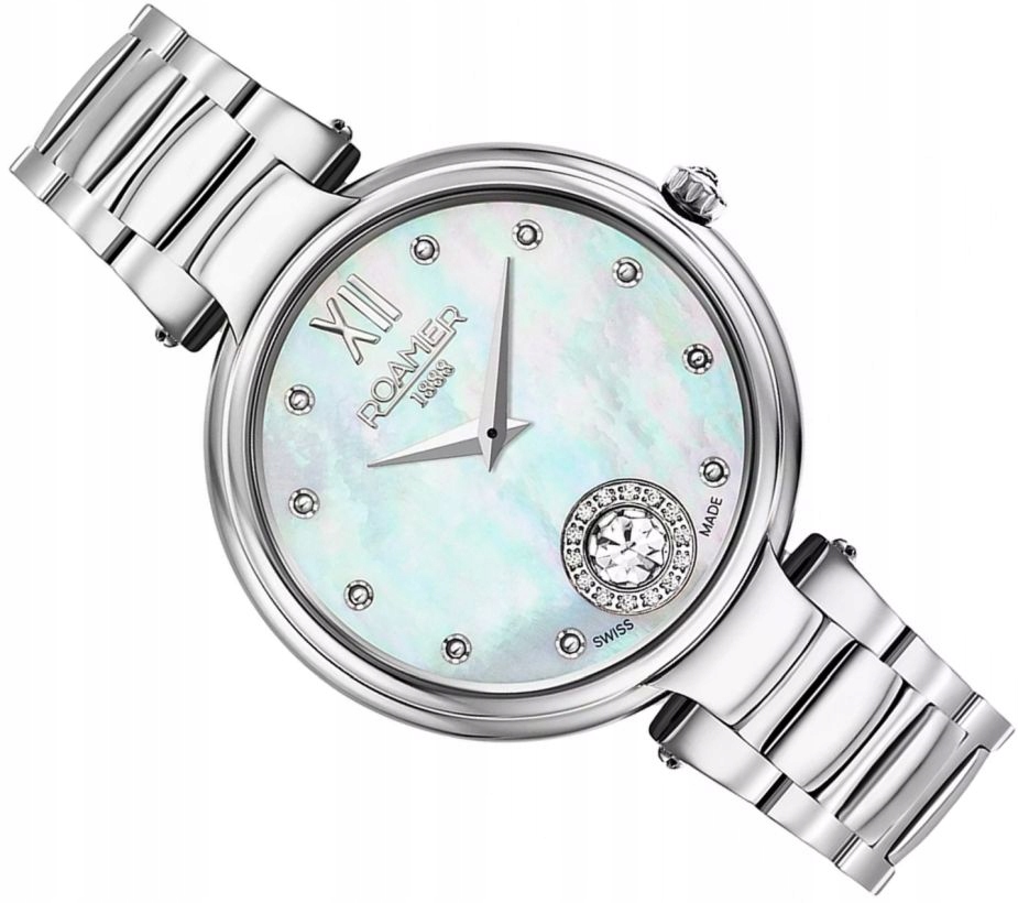 Elegantní Dámské Hodinky Roamer 600843 41 19 50 Aphrodite Pohyblivý Křišťál