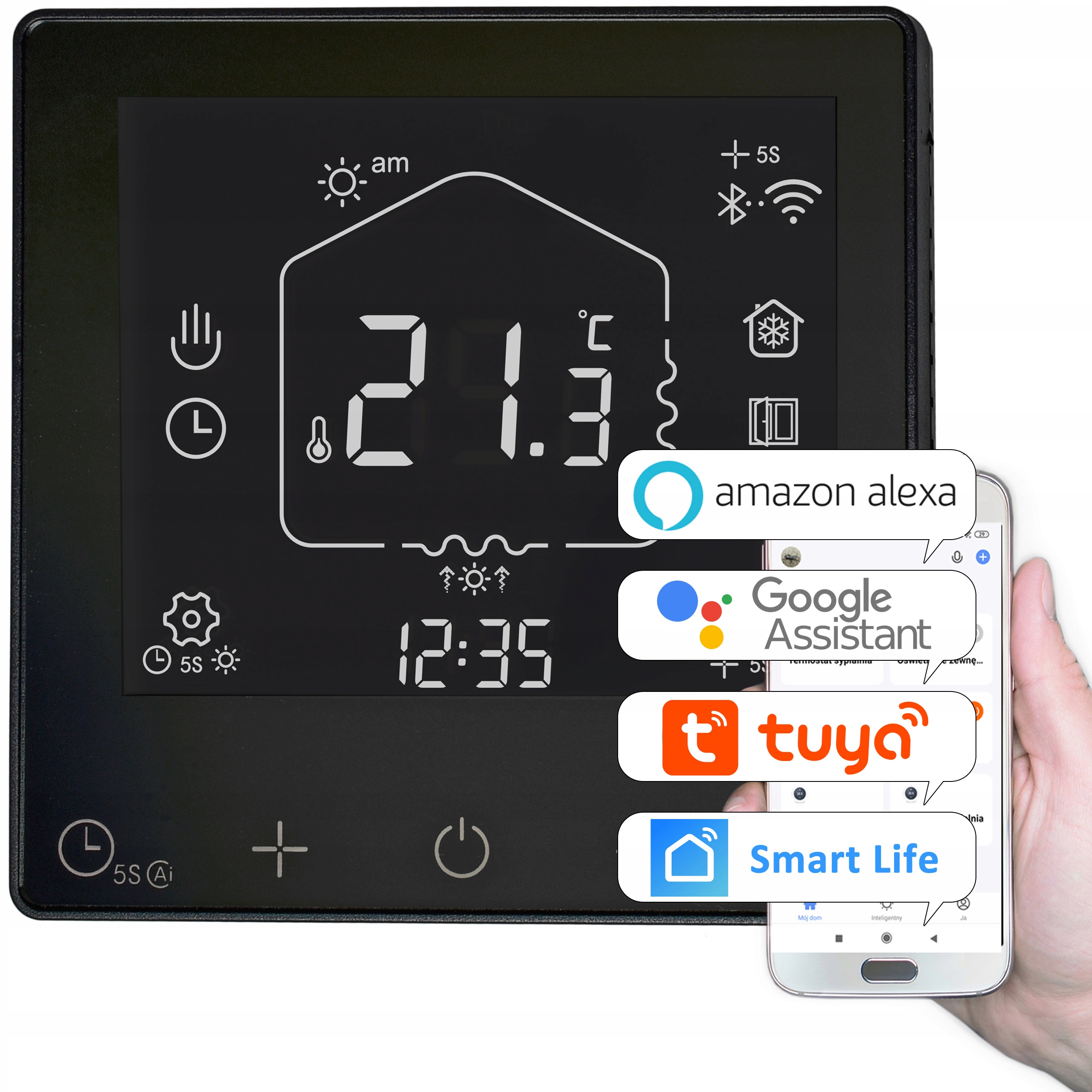 Termostat Pokojová WiFi podložka fólie Tuya