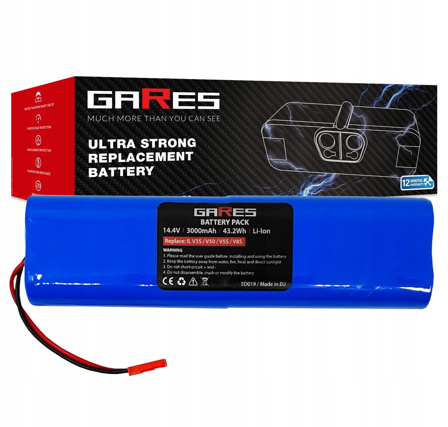 Baterie Akumulátor pro Zaco V3 V5x V80 V85 14,4V 3Ah