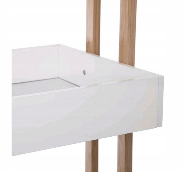 WÓZEK ŁAZIENKOWY REGAŁ NA KÓŁKACH BAMBUS 4 poziomy Kod producenta 0851