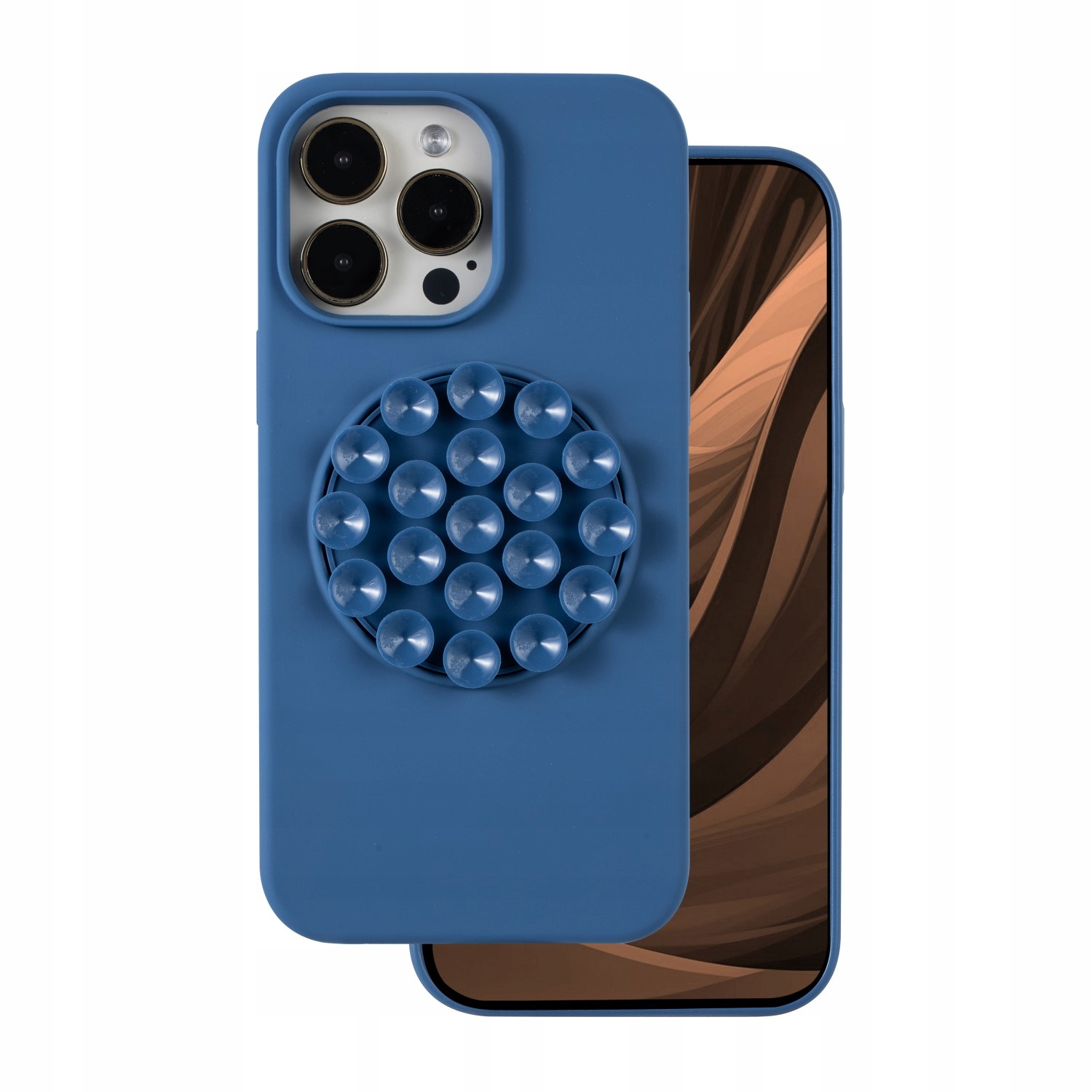 Nakładka Silicone Stick do iPhone 16 6,1" niebieska Tfo