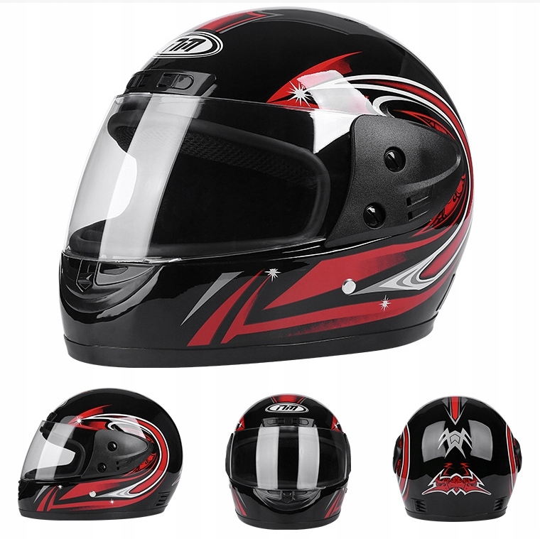Kask Motocyklowy Zamknięty Pełny Motor Skuter Integralny Quad Gokart