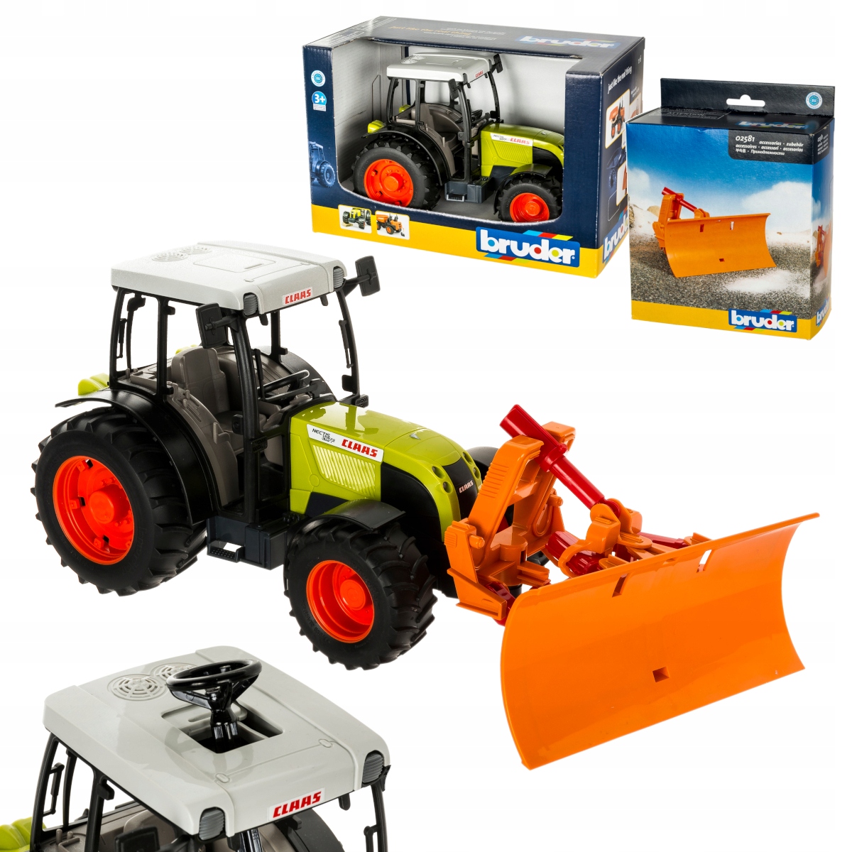 

Bruder 02110 Traktor Class Nectis 267F pług