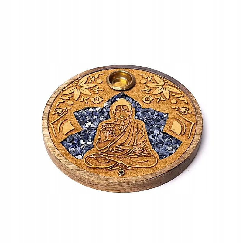 Podstawka na kadzidełka kadzielnica Buddha z sodalitem