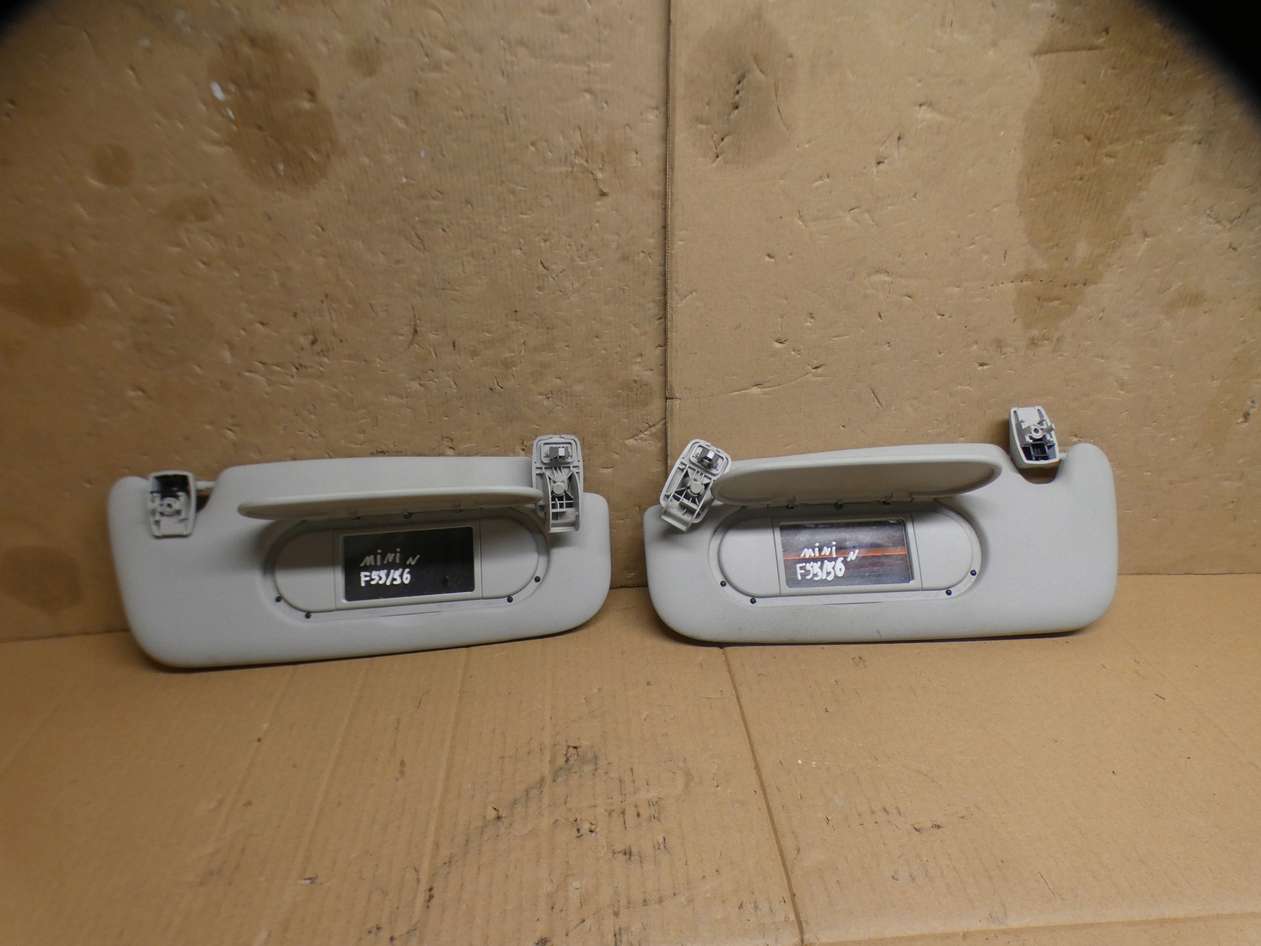 covers visor right left MINI COOPER F55 F56 16r KOMPLET
