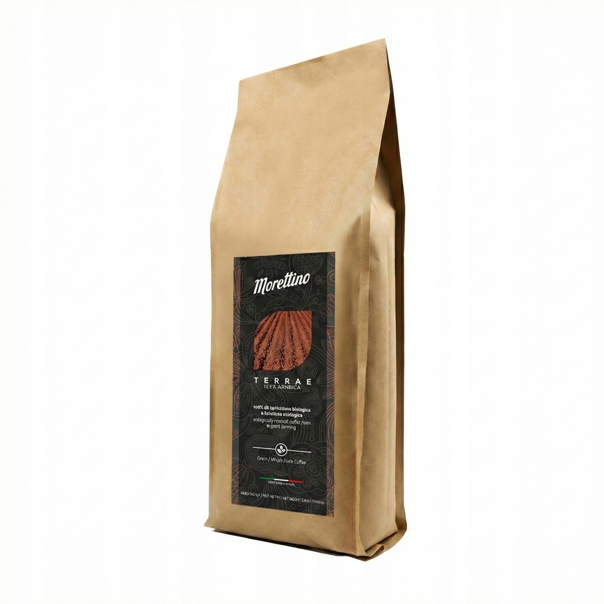 Levně Káva zrnková Arabica Morettino Terrae bio arabica 500 g Sicílie