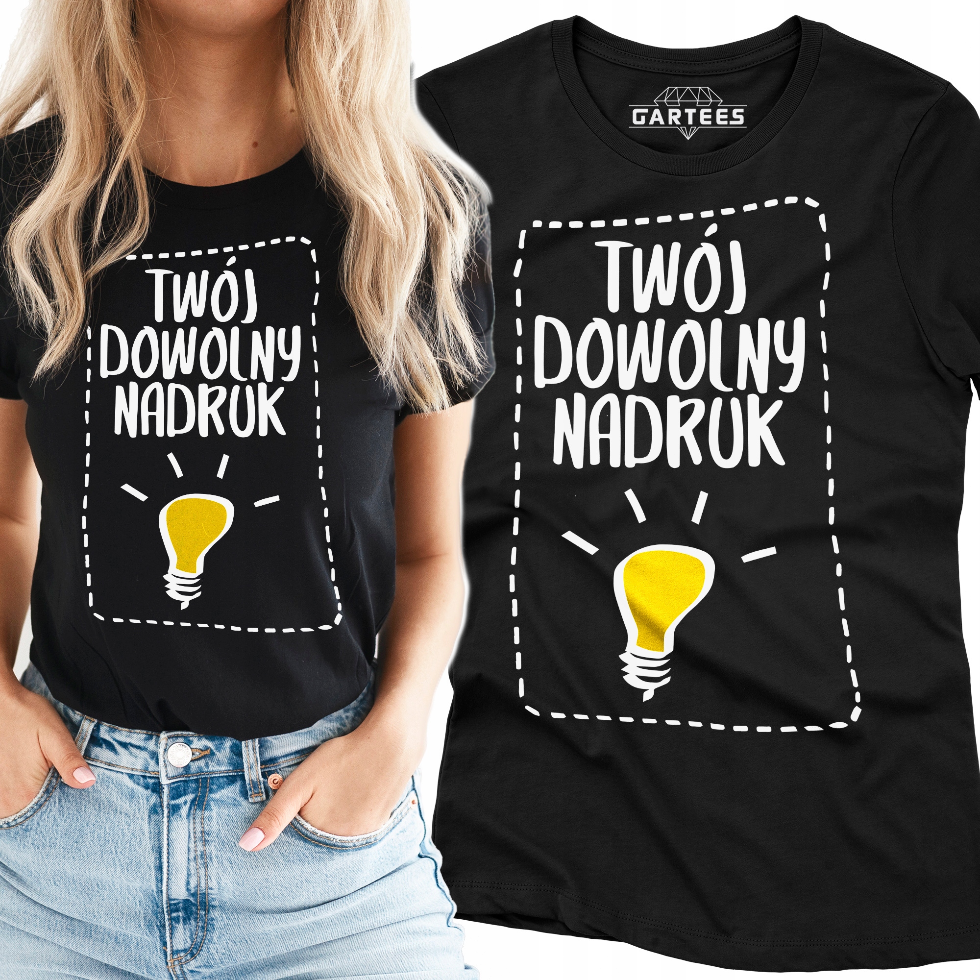 KOSZULKA T-SHIRT Z TWOIM DOWOLNYM NADRUKIEM 190G