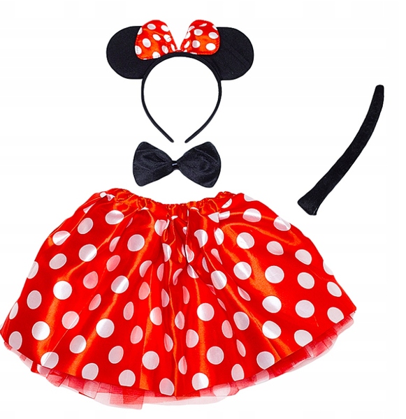 

Strój Myszka Mini Minnie Z Bajki 4 El. Bajkowy