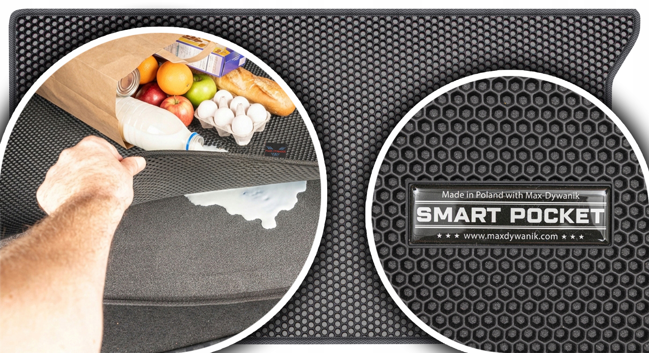 Fiat 500 Hatchback 2007-2020 Vložka do zavazadlového prostoru Eva Smart Pocket