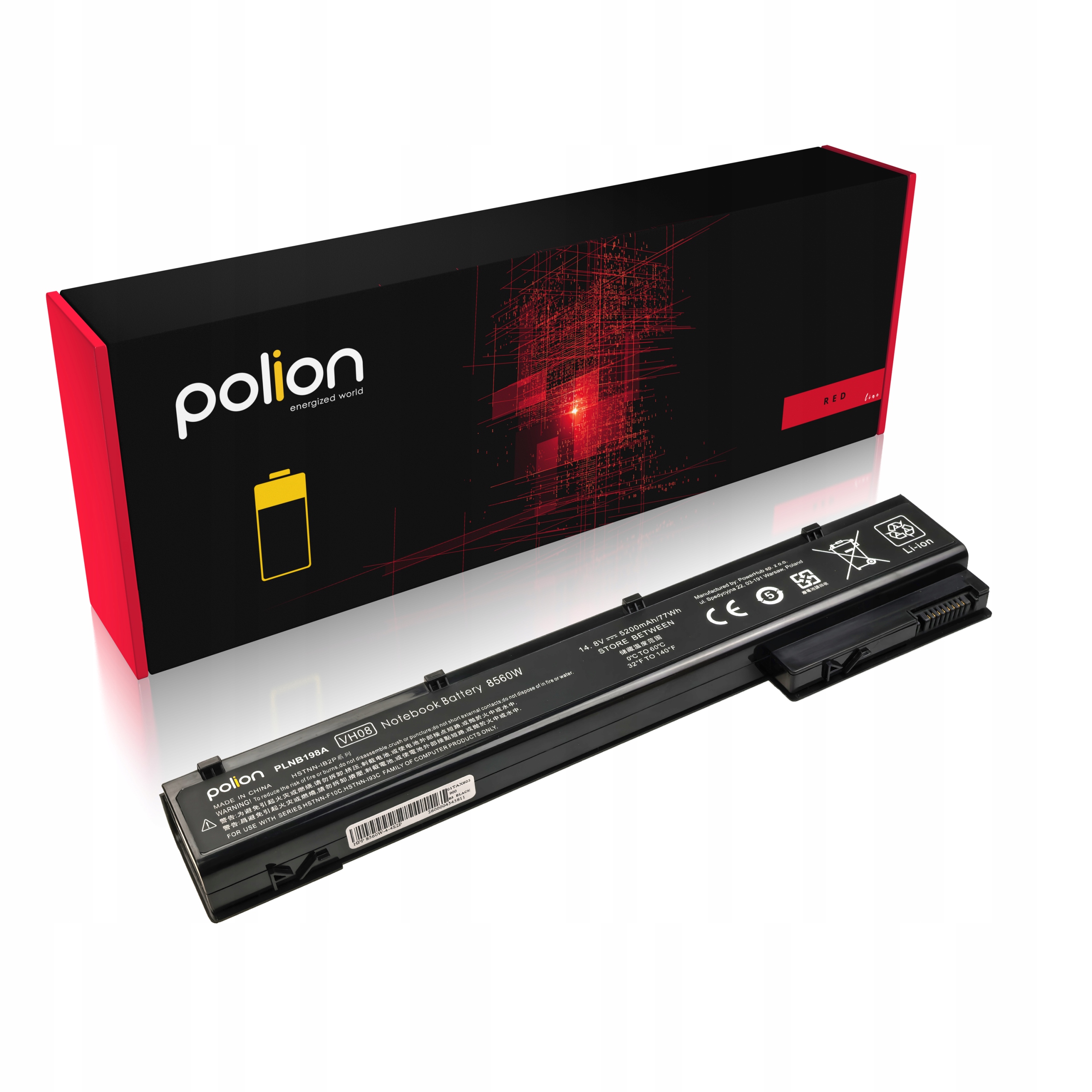 Baterie pro notebook Hp VH08 Elitebook 8560 W 8570 W 8760 W 8770 W 5200 mAh