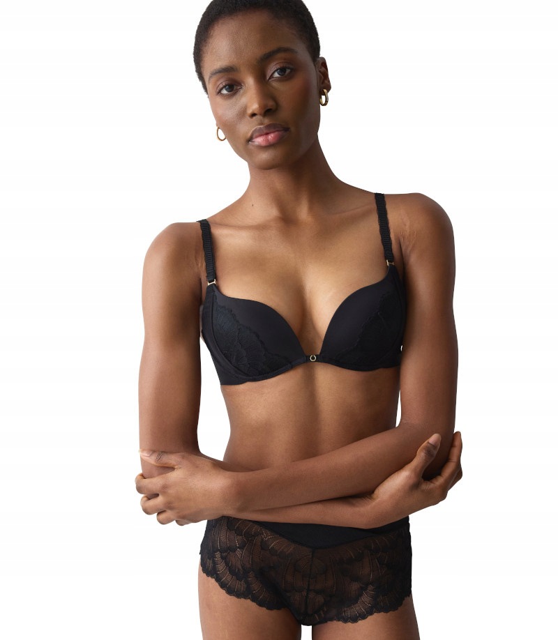 Triumph Podprsenka s push-up efektem Love in Lace Whu černá 80 D