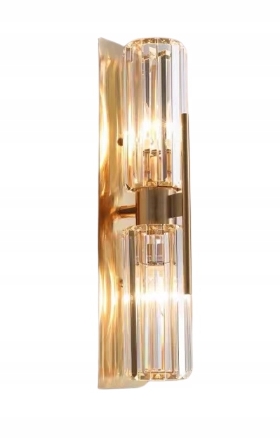 Vardena W – elegantné Led krištáľové svietidlo Zlaté 50 cm