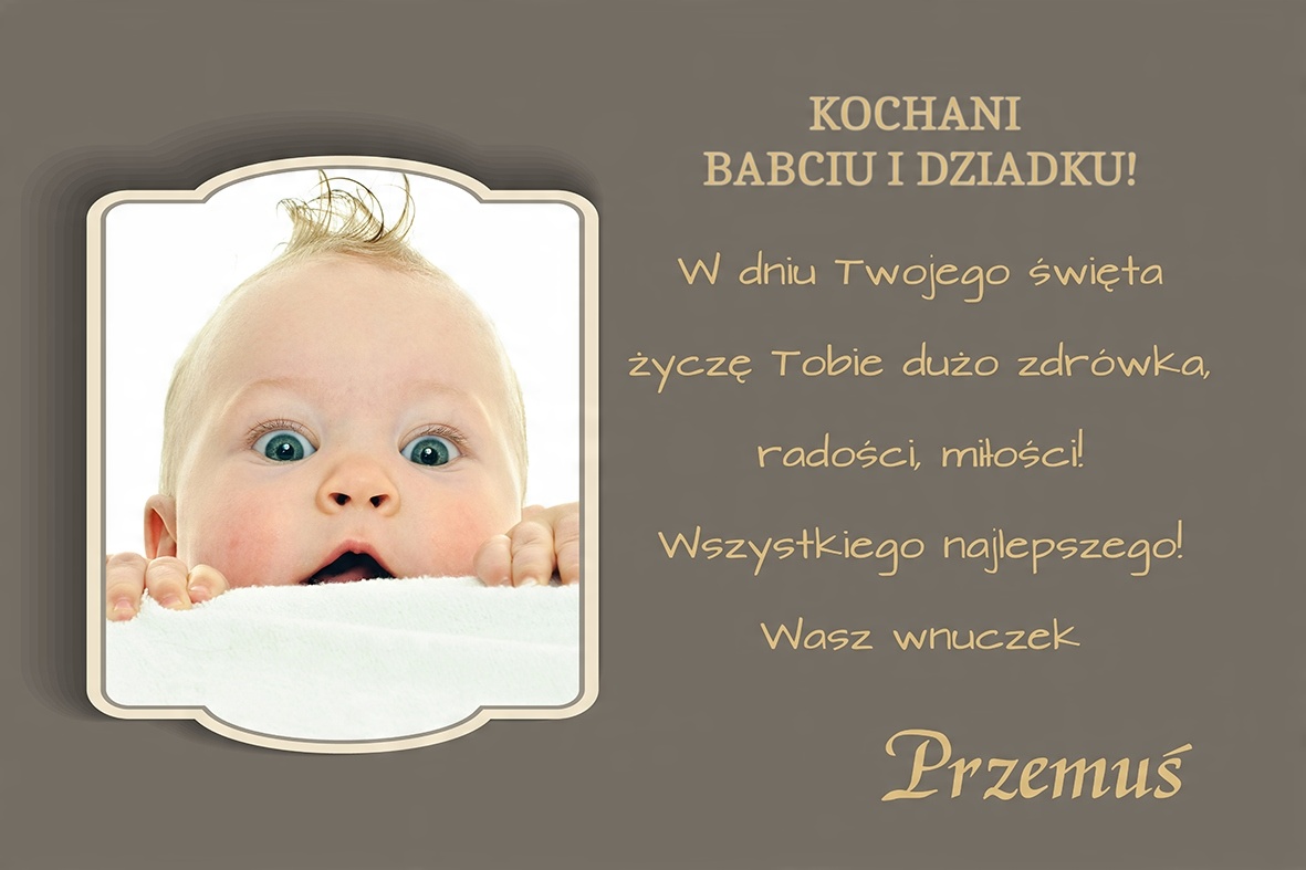 

Babcia Dziadek magnes ze zdjęciem 10x15 cm