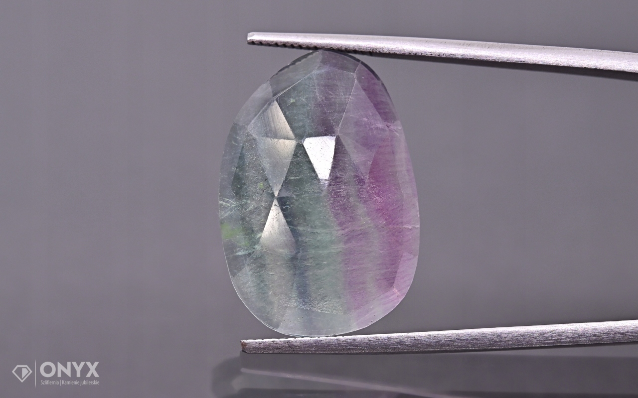 Fluorit fazetovaná nepravidelná růžice 22x15,5 mm