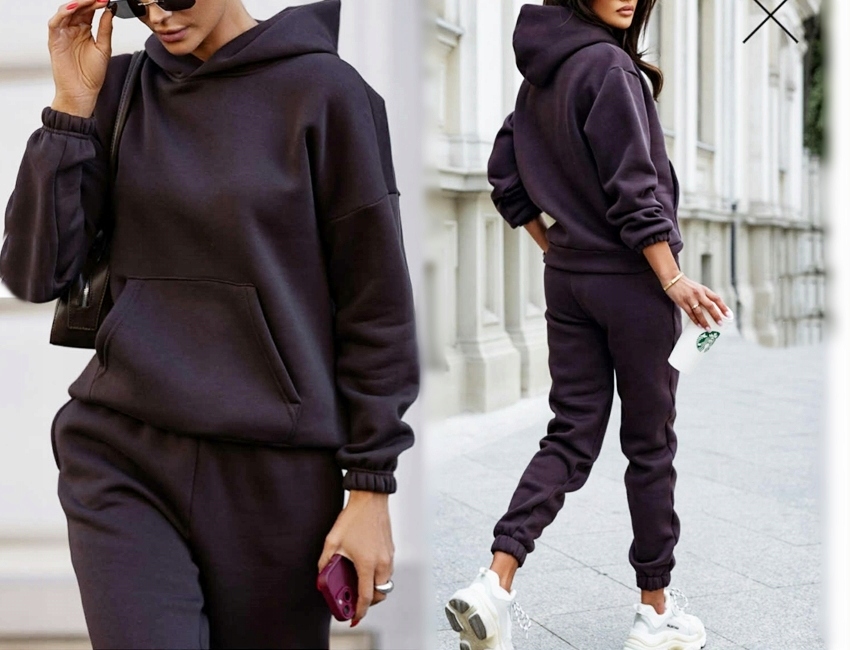 DRES KOMPLET DRESOWY OCIEPLANY SPODNIE BLUZA WYGODNY PRODUKT POLSKI D13 Wzór dominujący bez wzoru