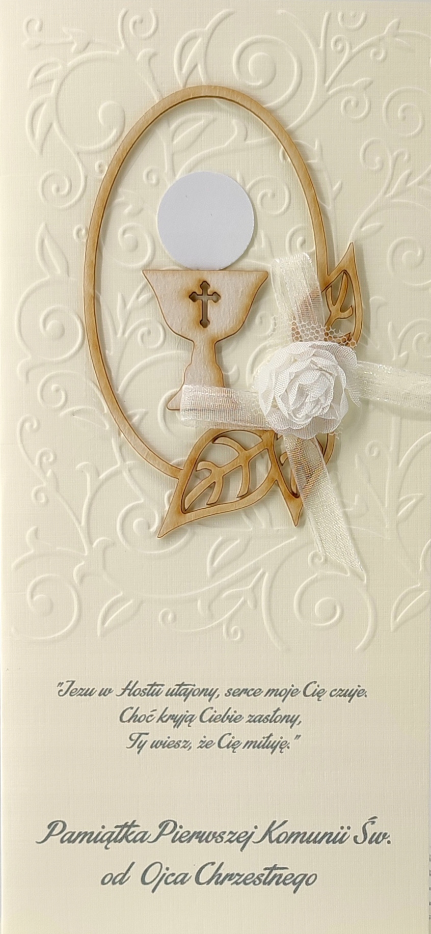 KARNET 138b - Pamiątka I Komunii Świętej od Ojca..