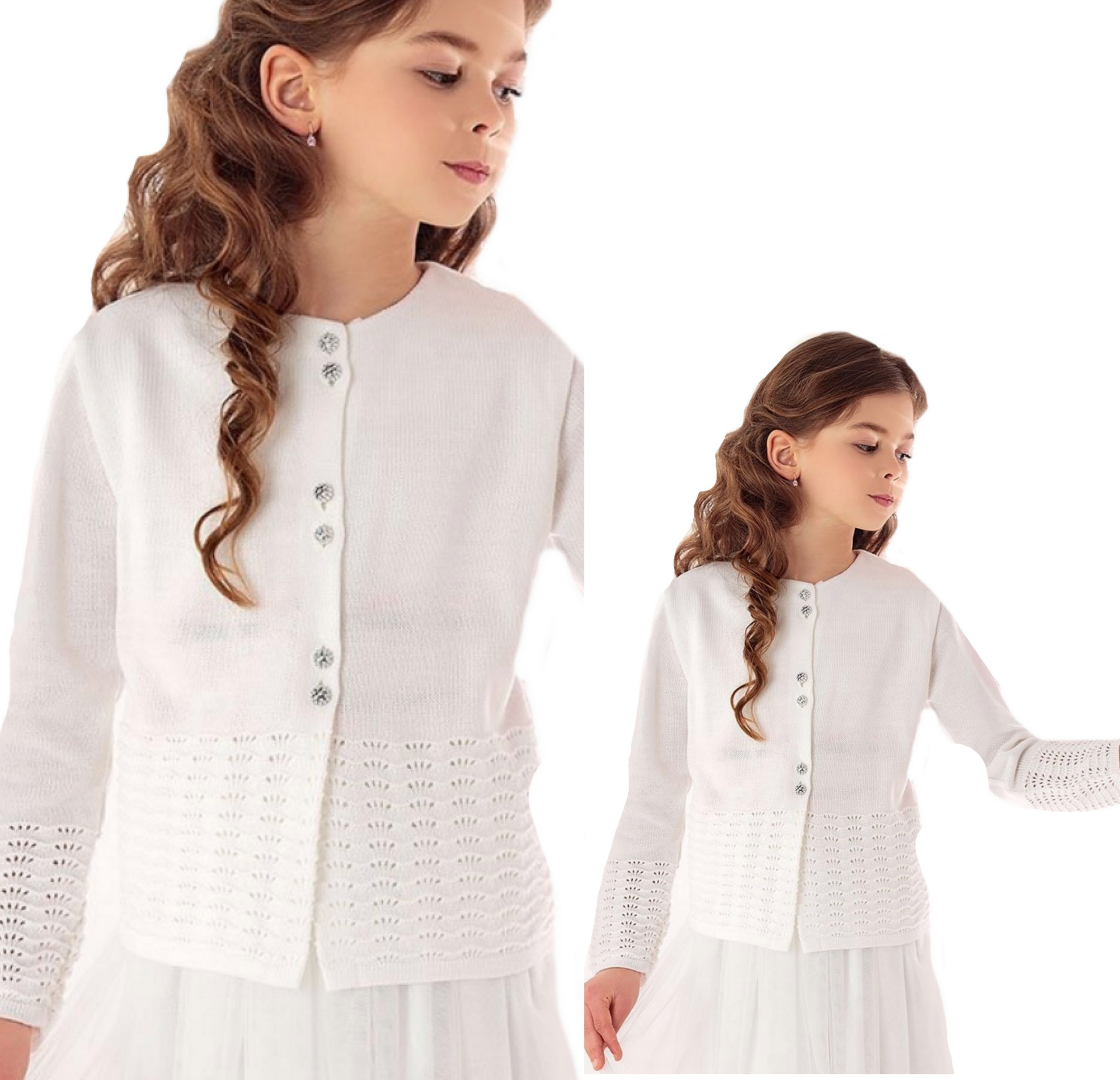 

Sweterek sweter dziewczęcy komunia Jomar 122