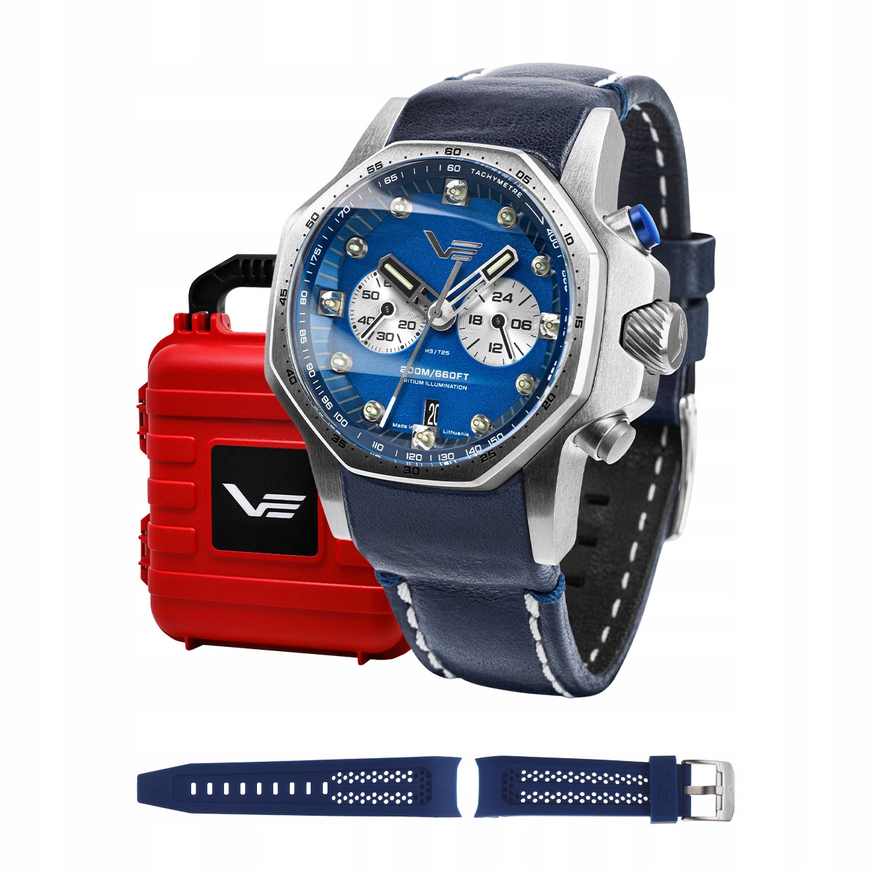 Pánské Hodinky Vostok Europe VK64-640A700 modrý pásek