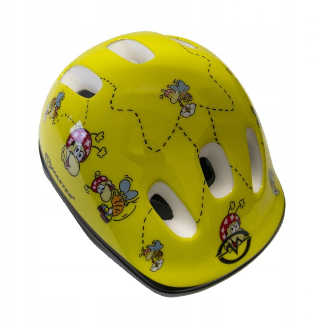 Kask Rowerowy Żółty Master Flip Xs