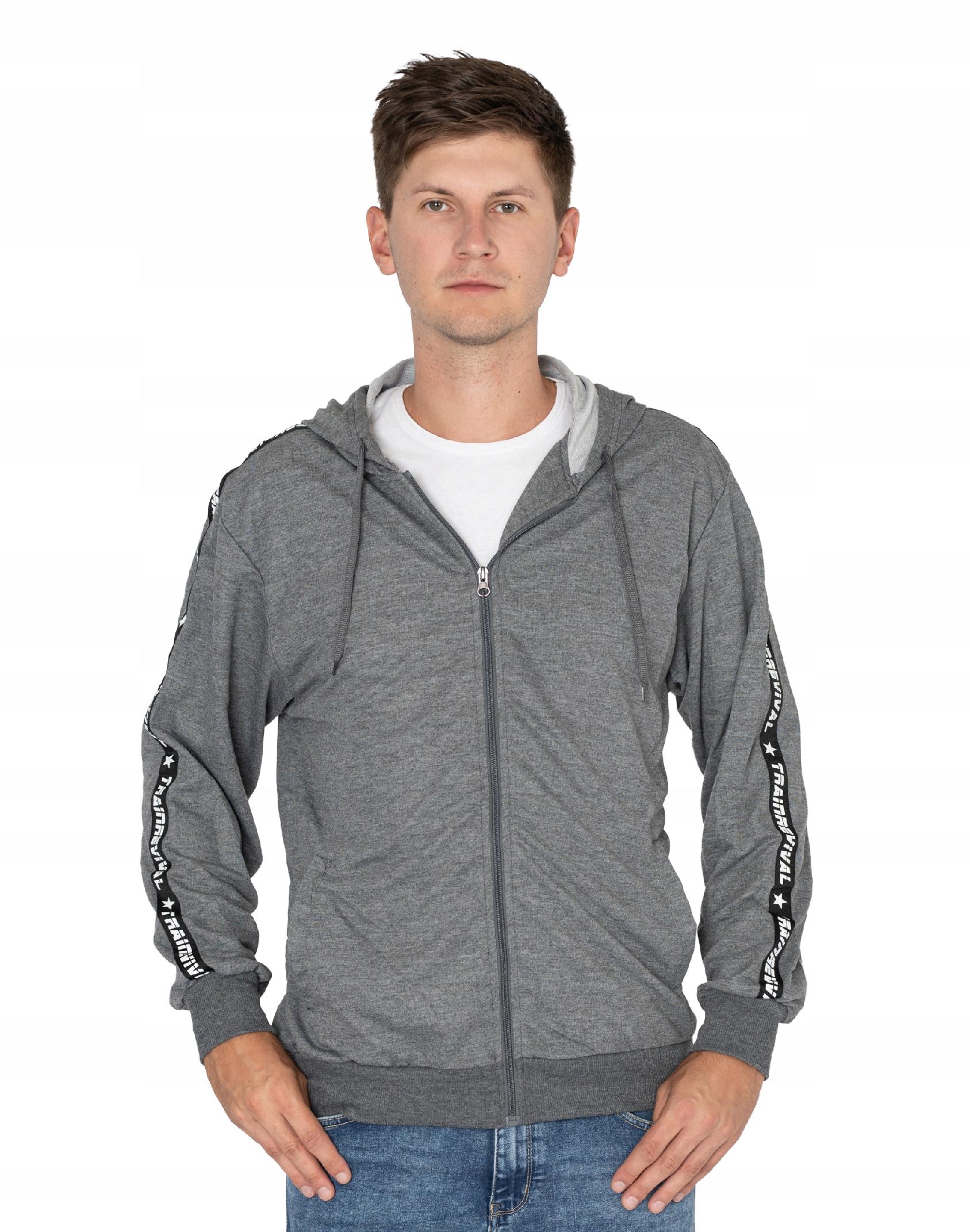 

Bluza Męska Rozpinana z Kapturem Sport 2717-01 3XL