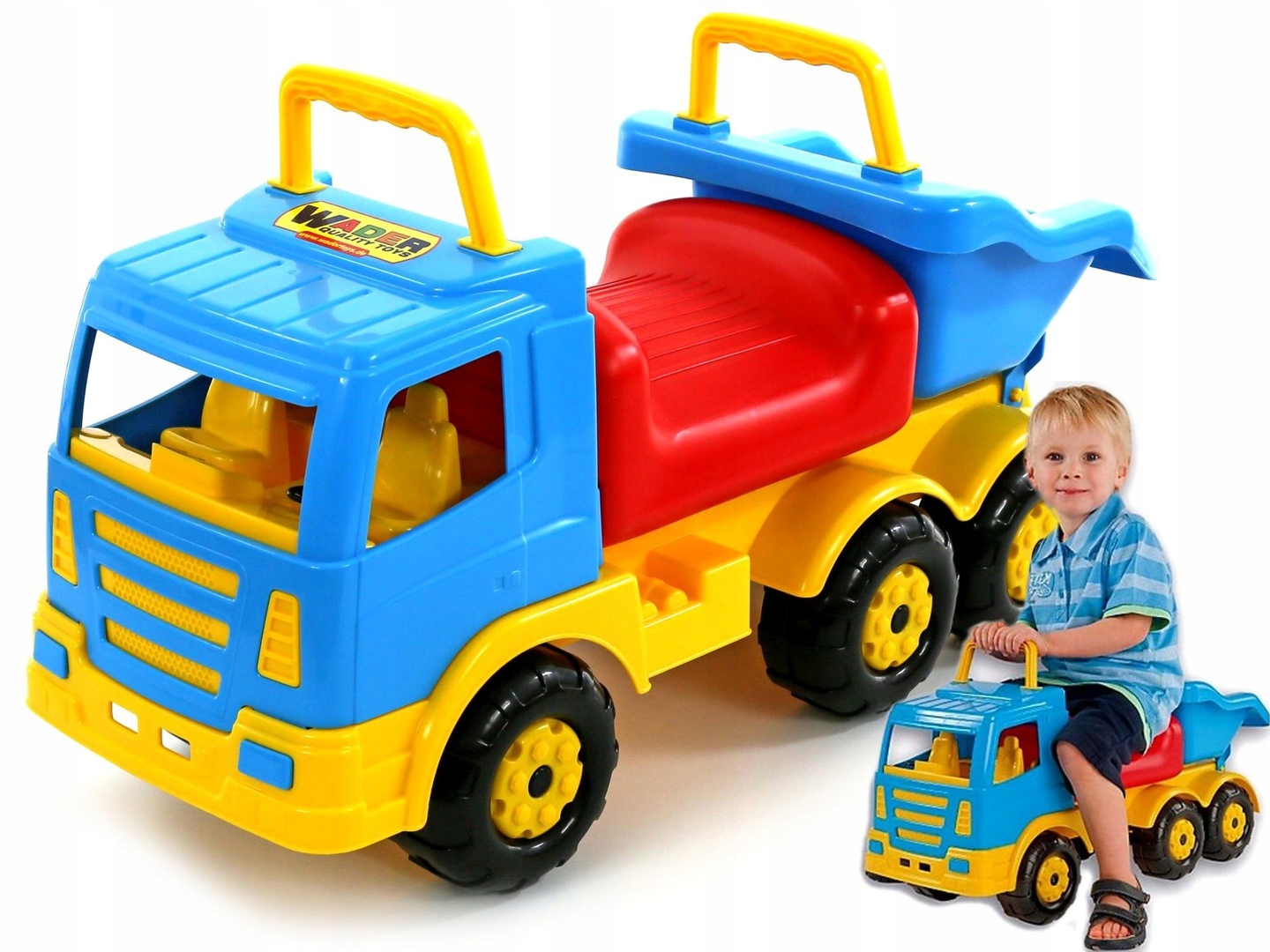 

Wader Jeździk Pchacz 3W1 Duża Wywrotka Auto