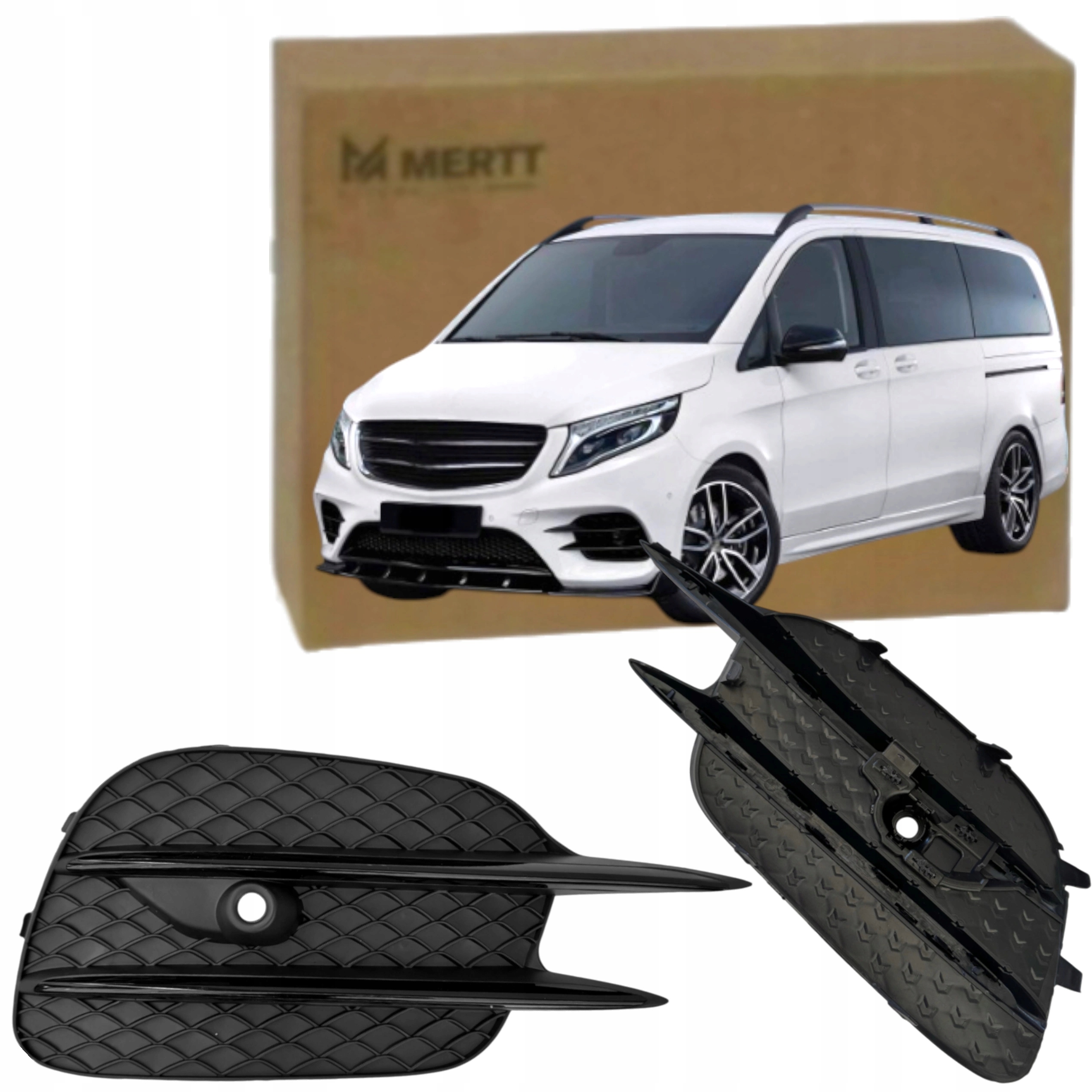 Mřížka nárazníku atrapa Mercedes V-klasa W447 Amg 2014-2025 Pravá