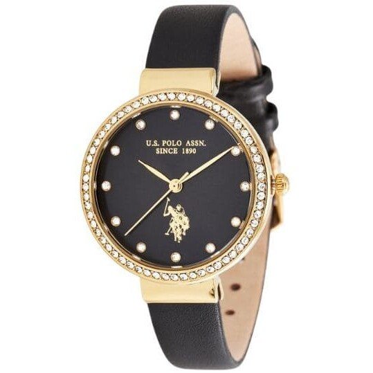 Dámské hodinky U.s. Polo Assn. Camille USP8106BK Quartzový řemínek černý